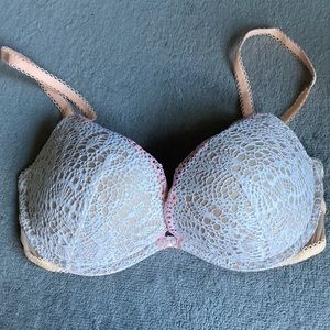 ON HOLD - Like New Victoria’s Secret Padded Demi Lace Bra 32D